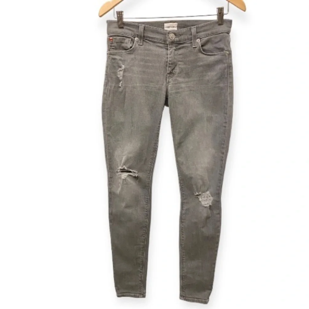 Hudson 26 (US 2) Jeans Krista Skinny Gray Women’s Low Rise Stretch Distressed